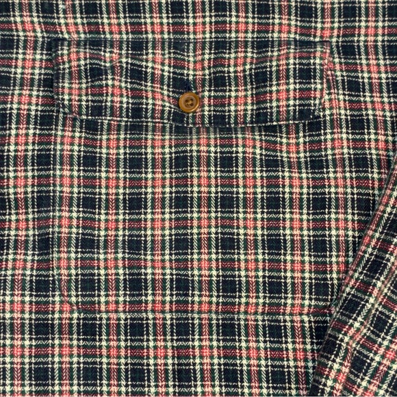 Cutter & Buck Blue Red Plaid Long Sleeve Button Down Size 2XB - Picture 4 of 7
